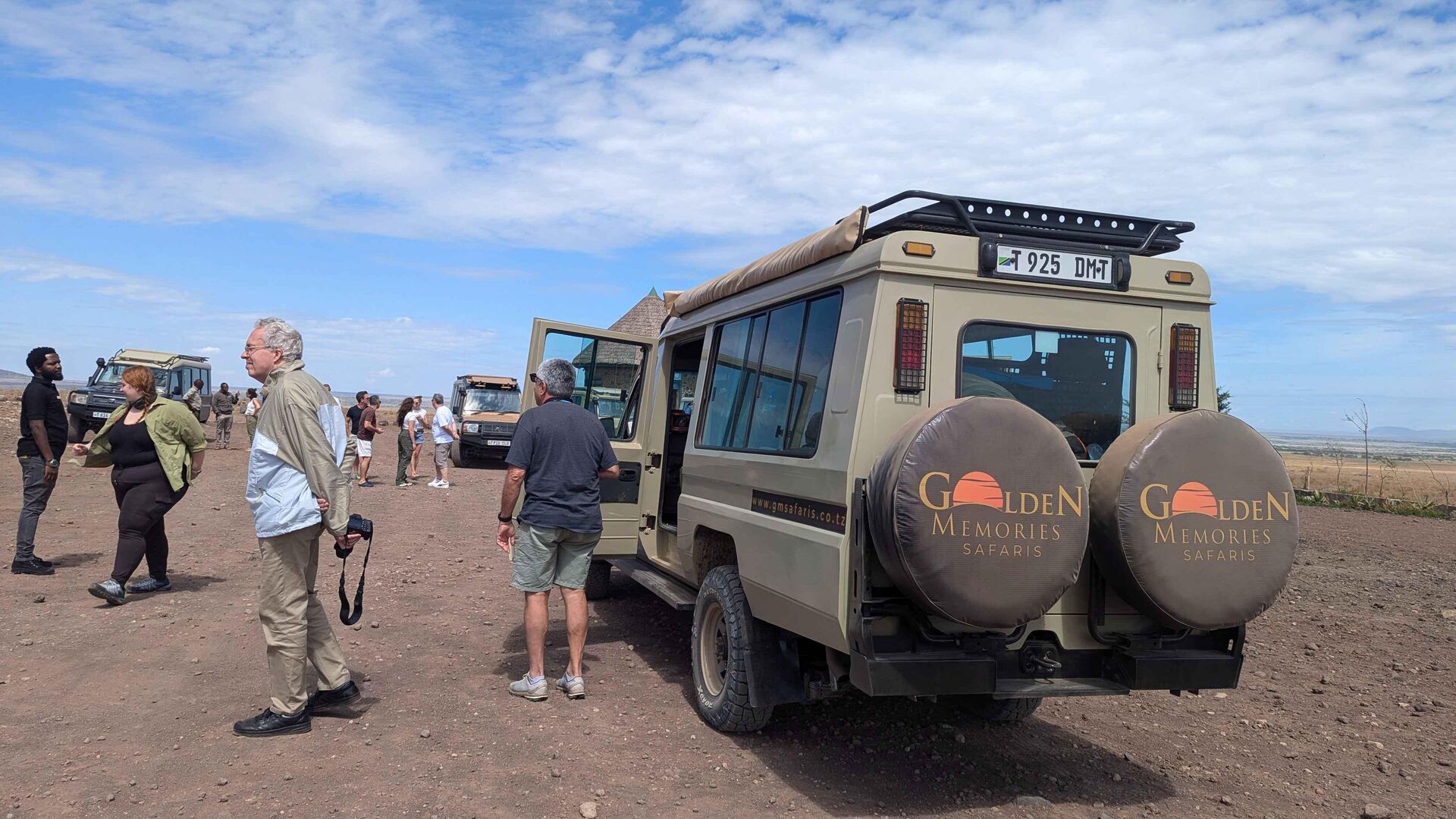 Elephants in Tarangire with Baobab trees
